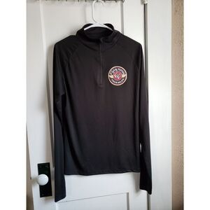 ENMOTIVE  Medium Flying Feather Four Miller‎ Pullover sweatshirt  1/4 Zip Black